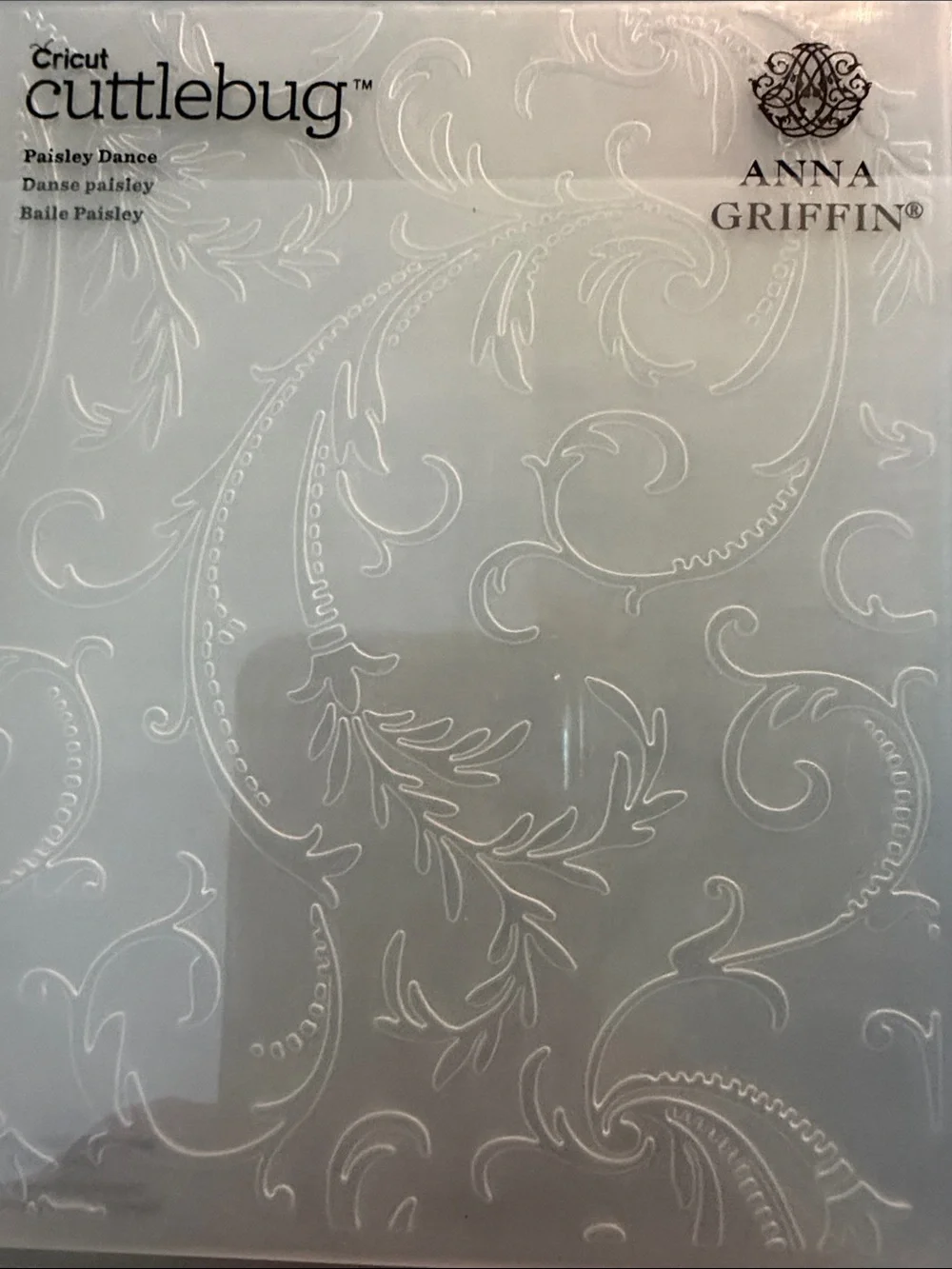 Cricut Anna Griffin paisley dance embossing Folder